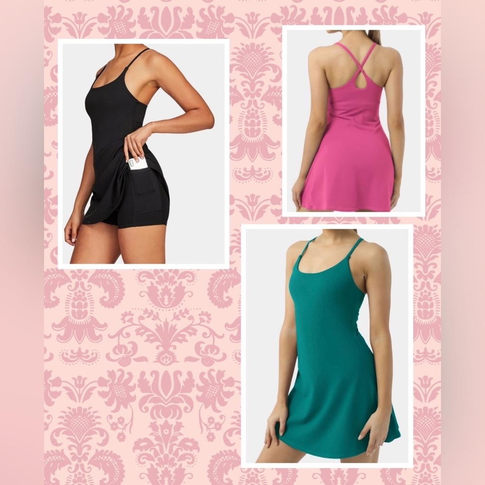 3 Halara Dresses with shorts
